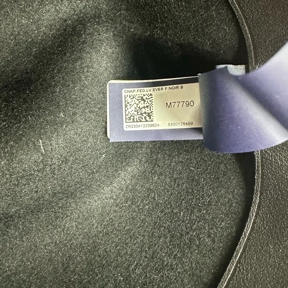 Louis Vuitton Chapeau Fedora Lv Everfelt  Hat Black Size SMALL Out Of Stock - Picture 4 of 7